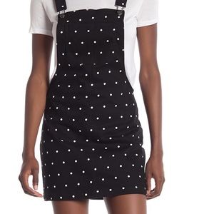 Love Fire b&w overall mini dress - stretchy XL